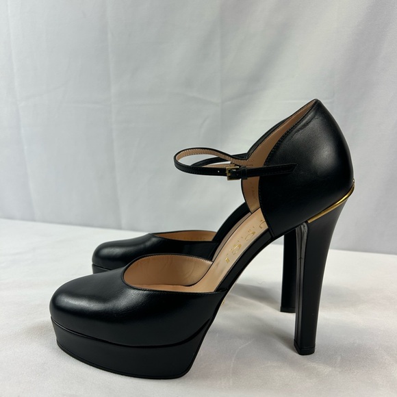 Gucci Embellished leather platform pumps - Picture 5 of 11